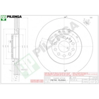 Тормозной диск PILENGA V227 35 1IQ 2364047