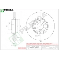 Тормозной диск PILENGA V228 NQX ZU Volkswagen Passat (B5) 3 Универсал 2.8 V6 180 л.с. 1997 – 1999