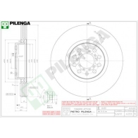 Тормозной диск PILENGA V233 ATOC S 2364053
