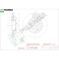 Тормозной диск PILENGA 2364055 V235 KRH6I VQ