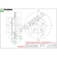 Тормозной диск PILENGA V240 E2 T9B67 2364060