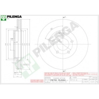 Тормозной диск PILENGA C9TT P V245 2364065