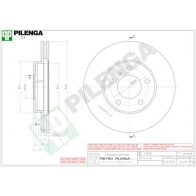 Тормозной диск PILENGA 2364068 V ZCAM V248