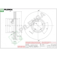Тормозной диск PILENGA V252 2364071 KA RTDL
