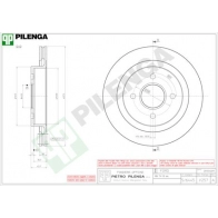 Тормозной диск PILENGA V257 ZNWJL K 2364076