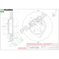 Тормозной диск PILENGA V259 WW 2MVDD 2364078