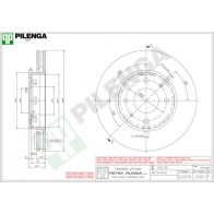 Тормозной диск PILENGA V262 H FVZ41 2364079