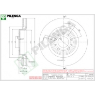 Тормозной диск PILENGA 2364082 V T7603 V265