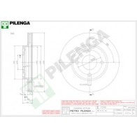 Тормозной диск PILENGA 2364090 V274 2NWWD X
