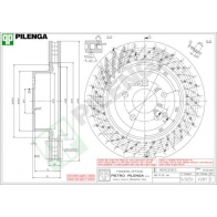 Тормозной диск PILENGA 0 BMCO V287 2364098