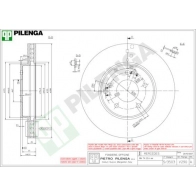 Тормозной диск PILENGA 2364101 P KEO9 V290