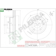 Тормозной диск PILENGA 2364107 U DU9U V297