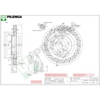 Тормозной диск PILENGA V299 IIXL P 2364109