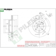 Тормозной диск PILENGA 2364117 BKSV PQQ V309