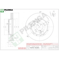 Тормозной диск PILENGA V312 Honda Odyssey 5 Z3WJ