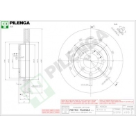 Тормозной диск PILENGA V313 MH2KGB P Honda Accord 6 (CE, CD, CF) 1997 – 2002
