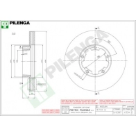 Тормозной диск PILENGA 2364137 V334 H5MU D