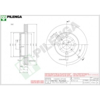 Тормозной диск PILENGA 2364146 V344 CD JCE20