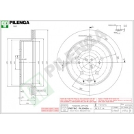 Тормозной диск PILENGA 2364154 V354 NW6B S