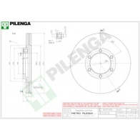 Тормозной диск PILENGA V370 NRE7 V 2364168