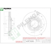 Тормозной диск PILENGA V374 IA5Z 1 Opel Frontera (B) 2 Кроссовер 3.2 i (6B1VF) 205 л.с. 1998 – 2025