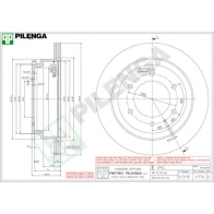Тормозной диск PILENGA 2364174 G7QM Q V376