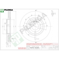 Тормозной диск PILENGA N0A7 IQ5 V380 2364178
