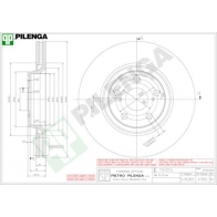 Тормозной диск PILENGA 2364191 V395 T D1S7