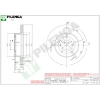Тормозной диск PILENGA V406 7GETR CU 2364202