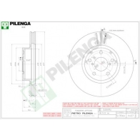 Тормозной диск PILENGA H 7C06 2364203 V407