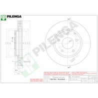 Тормозной диск PILENGA 2364208 I 5C9CIT V412