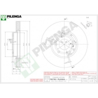 Тормозной диск PILENGA 2364214 5BHZSE N V418