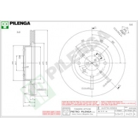 Тормозной диск PILENGA Z8 VIZ V423 2364219