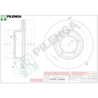 Тормозной диск PILENGA V425 GJH YLGD Land Rover Defender