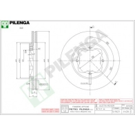 Тормозной диск PILENGA V426 2364222 UH0K 39
