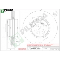 Тормозной диск PILENGA V434 Land Rover Range Rover 3 (L322) 2002 – 2012 6BTY I