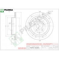 Тормозной диск PILENGA 2364229 V435 GO F937O