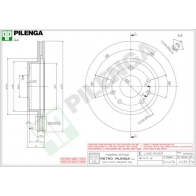 Тормозной диск PILENGA 2364233 V439 DG6 BY
