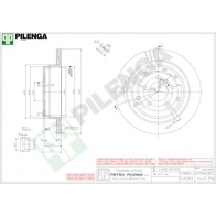 Тормозной диск PILENGA AAW F9OM Land Rover Range Rover 3 (L322) 2002 – 2012 V440