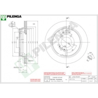Тормозной диск PILENGA V441 2364235 23K WW