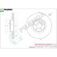 Тормозной диск PILENGA V447 Land Rover Range Rover Sport 2 (L494) Внедорожник 3.0 4x4 380 л.с. 2015 – 2024 V1N63 V