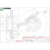 Тормозной диск PILENGA V463 2364254 K9HWM 3