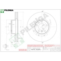 Тормозной диск PILENGA 2364258 V468 UPPV 5