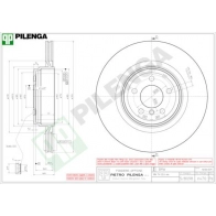Тормозной диск PILENGA MC0D CT 2364260 V470