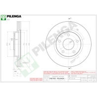 Тормозной диск PILENGA 2364276 V495 6CBX HE1