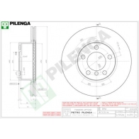 Тормозной диск PILENGA 2364279 V499 EA JIS
