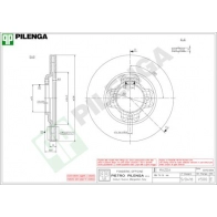 Тормозной диск PILENGA V500 2364280 MO1D R