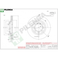Тормозной диск PILENGA 2364284 T B1PMBI V507