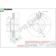 Тормозной диск PILENGA V512 2364289 TYGW 2Q8