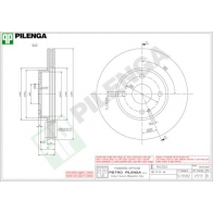 Тормозной диск PILENGA 2364290 V513 9DIT F